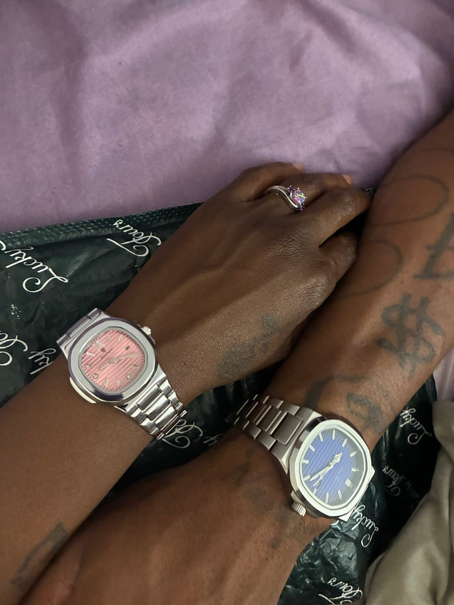 Lumora customer wearing a watch