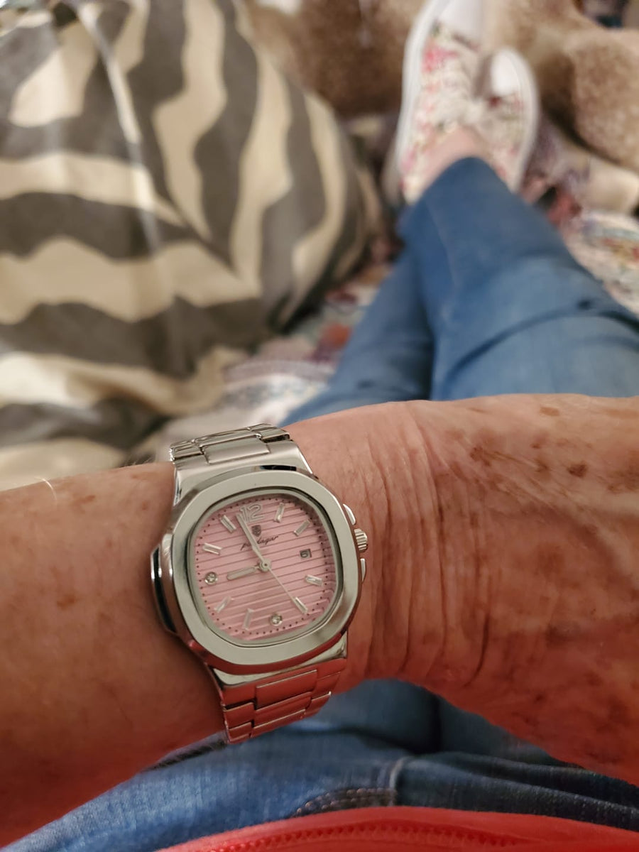 Lumora customer wearing a watch