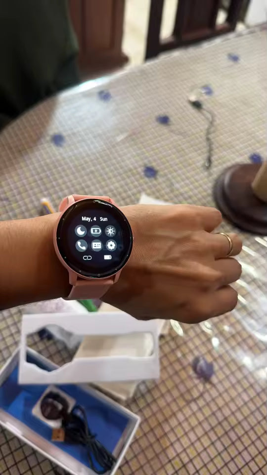 Lumora customer wearing a watch