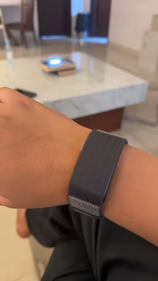 Lumora customer wearing a watch