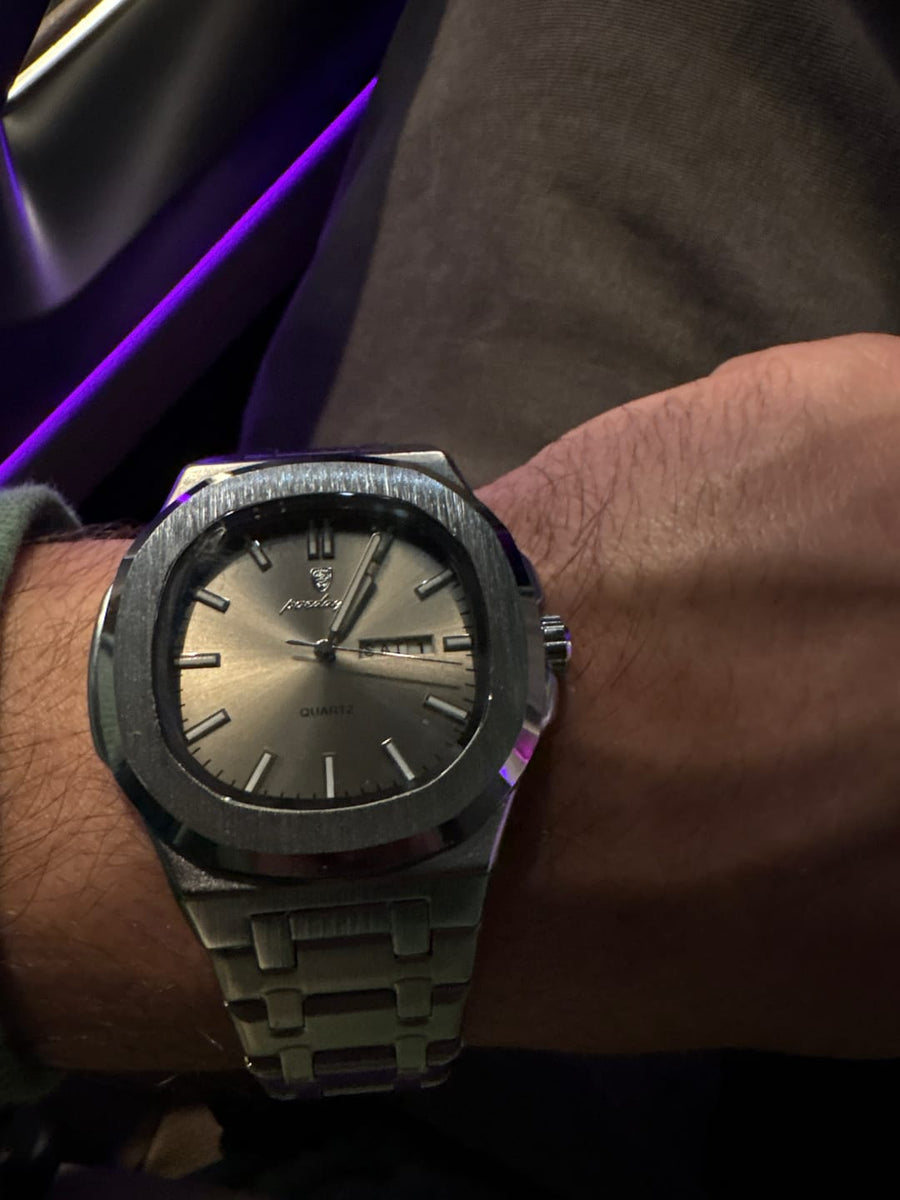 Lumora customer wearing a watch