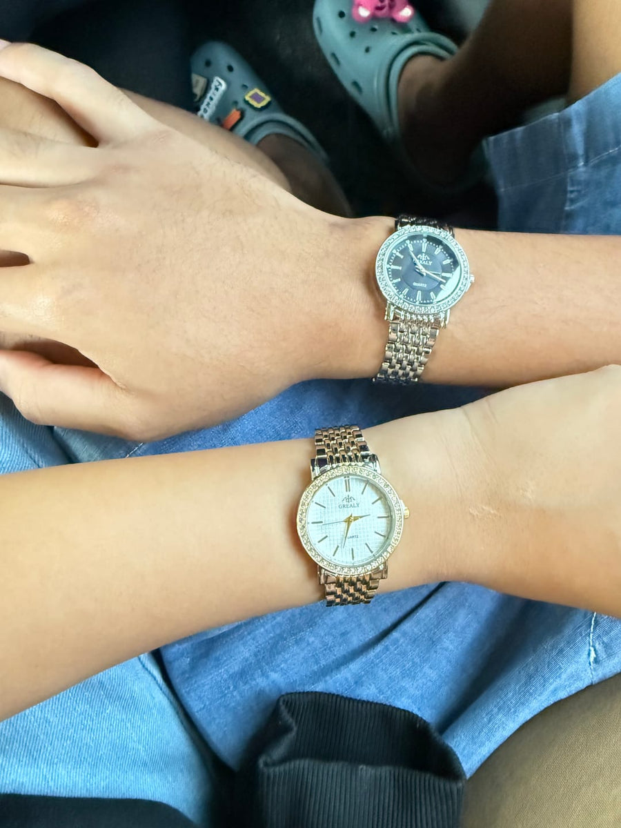 Lumora customer wearing a watch
